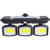 چراغ شارژی خورشیدی سه ماژول سنسور دار ضد آب مدل YX670C-3