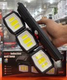 چراغ شارژی خورشیدی سه ماژول سنسور دار ضد آب مدل YX670C-3