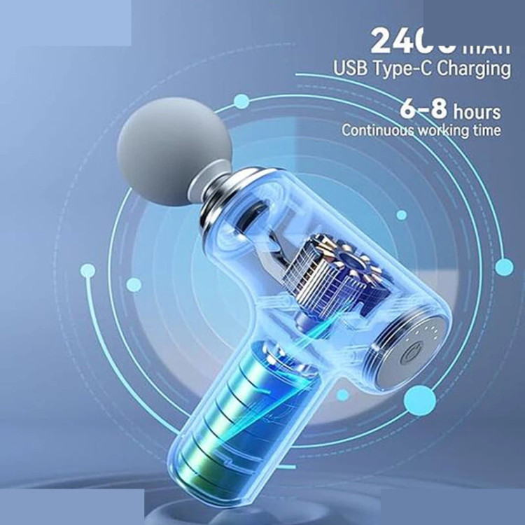 ماساژور تفنگی MG-203 شارژی اصل | سبک، خوشدست و مناسب ماساژ عضلات