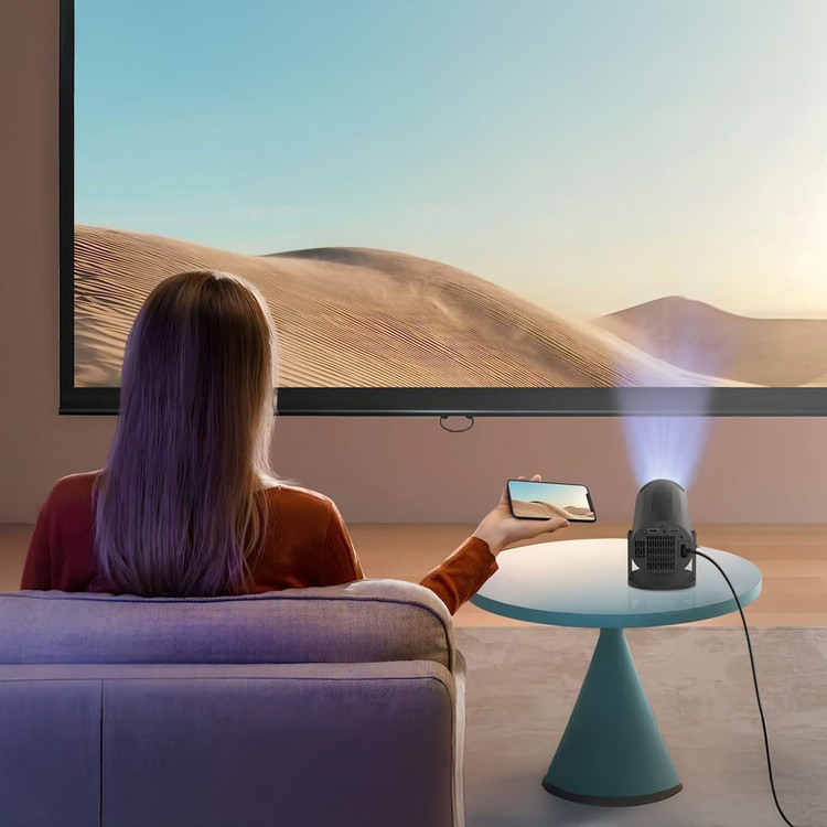 ویدئو پروژکتور پرودو Porodo PD-LFST102 فول HD 1080P با پشتیبانی 4K