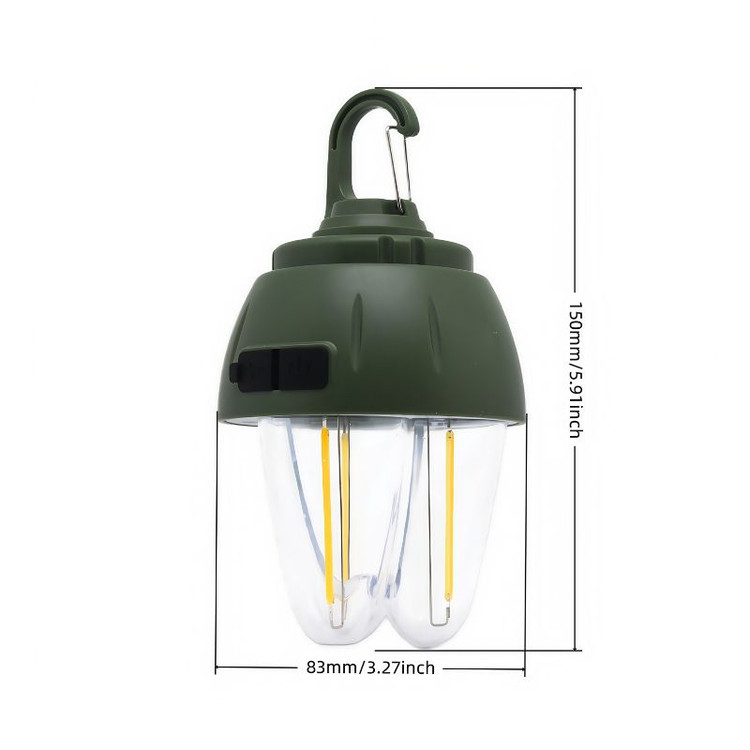 چراغ فانوسی کمپینگ شارژی قابل حمل ضدآب مدل HK899